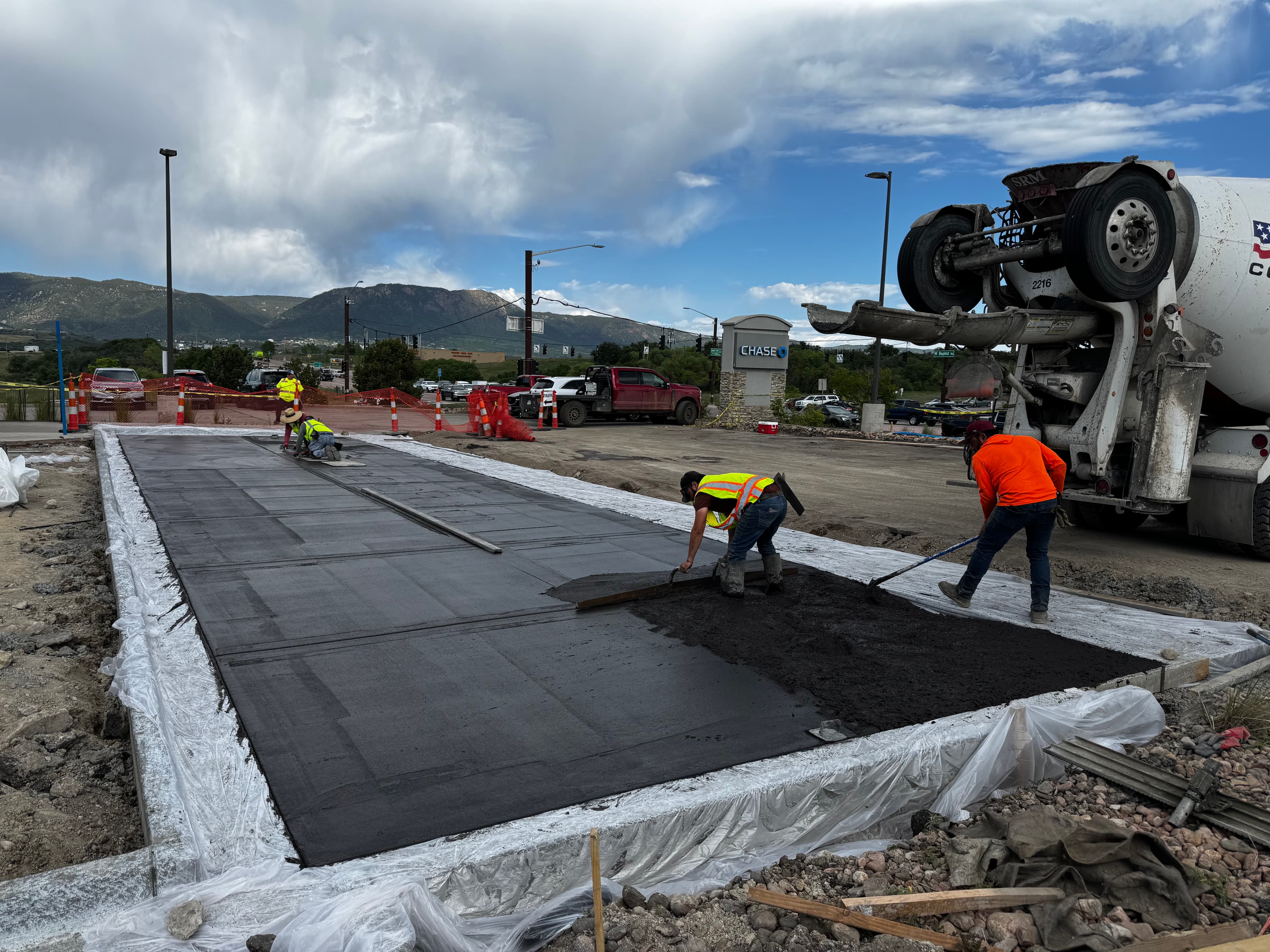 Parking lot asphalt Colorado