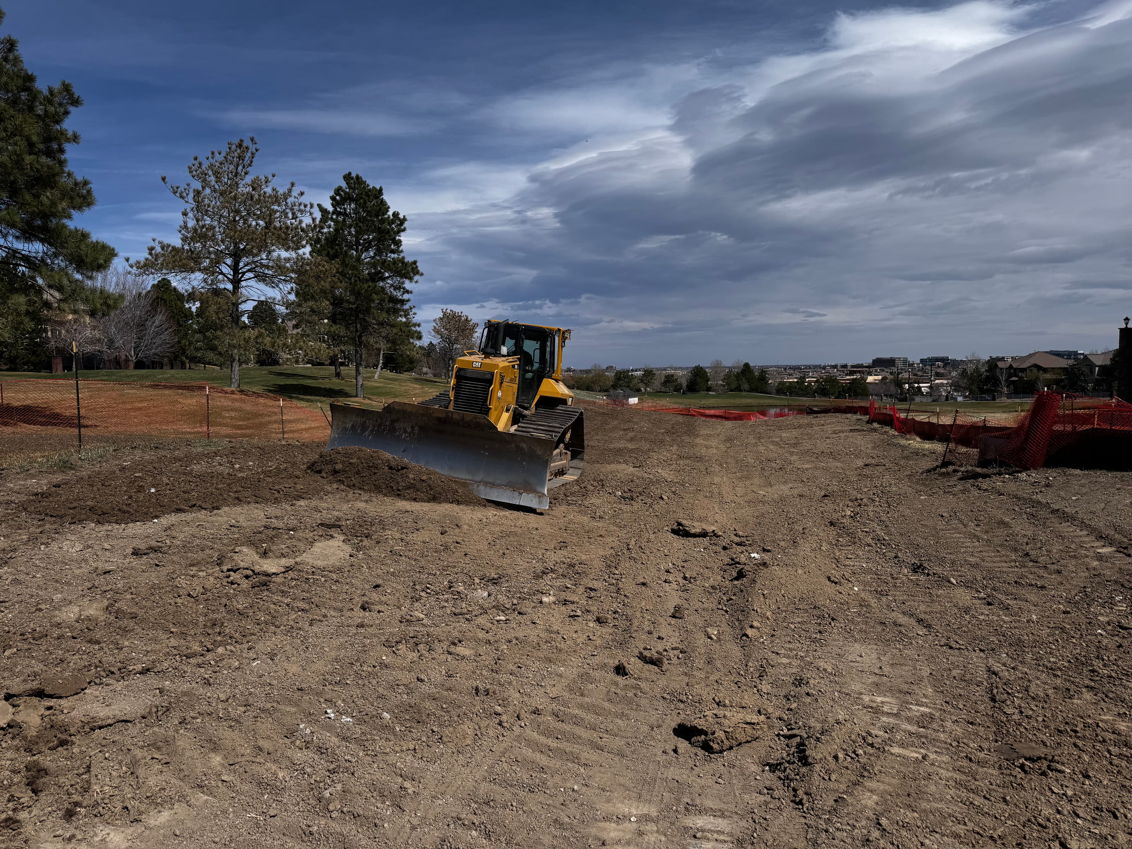 Fine grading for building pad Colorado
