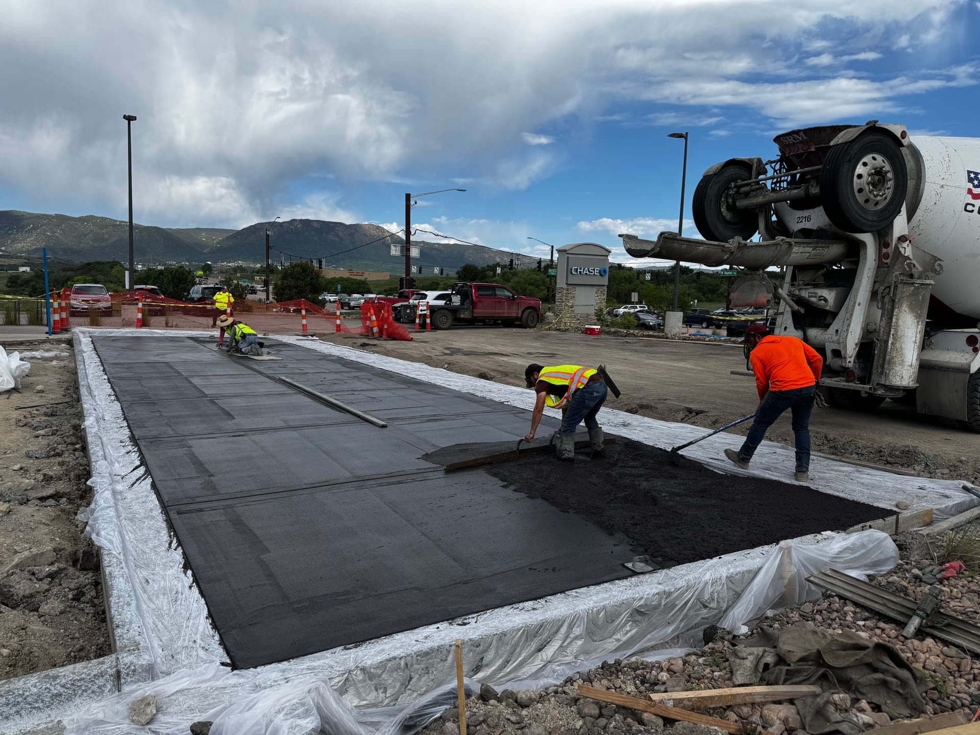 Parking lot asphalt Colorado