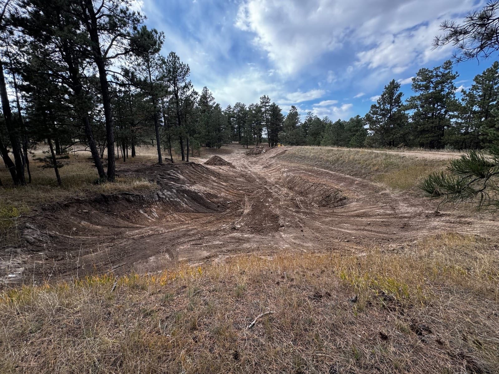 Grading and site preparation equipment on a Centennial, Colorado project