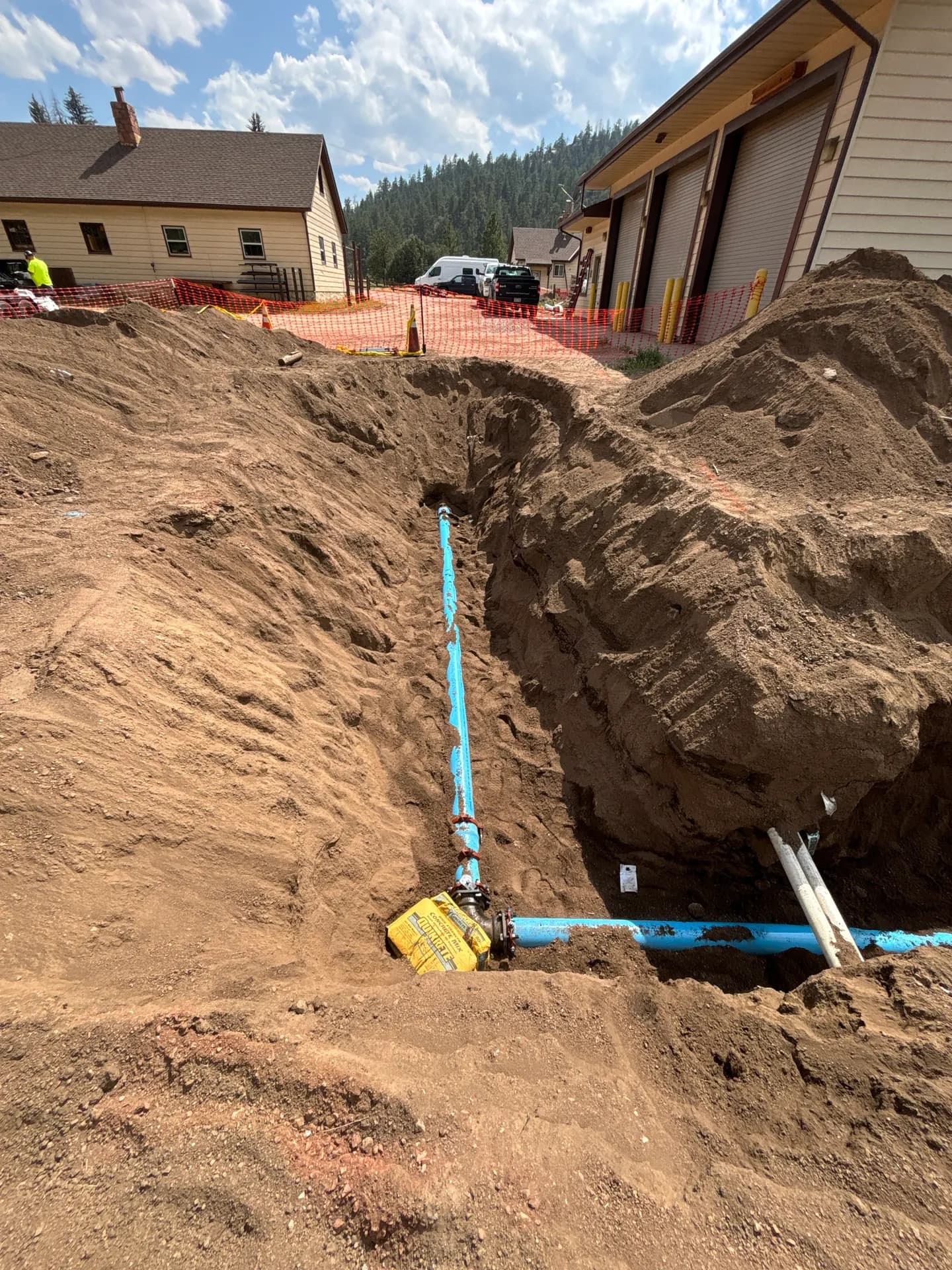 US Forest Service Work Center – Domestic Water Line — Underground Utilities project by Reaper Siteworks